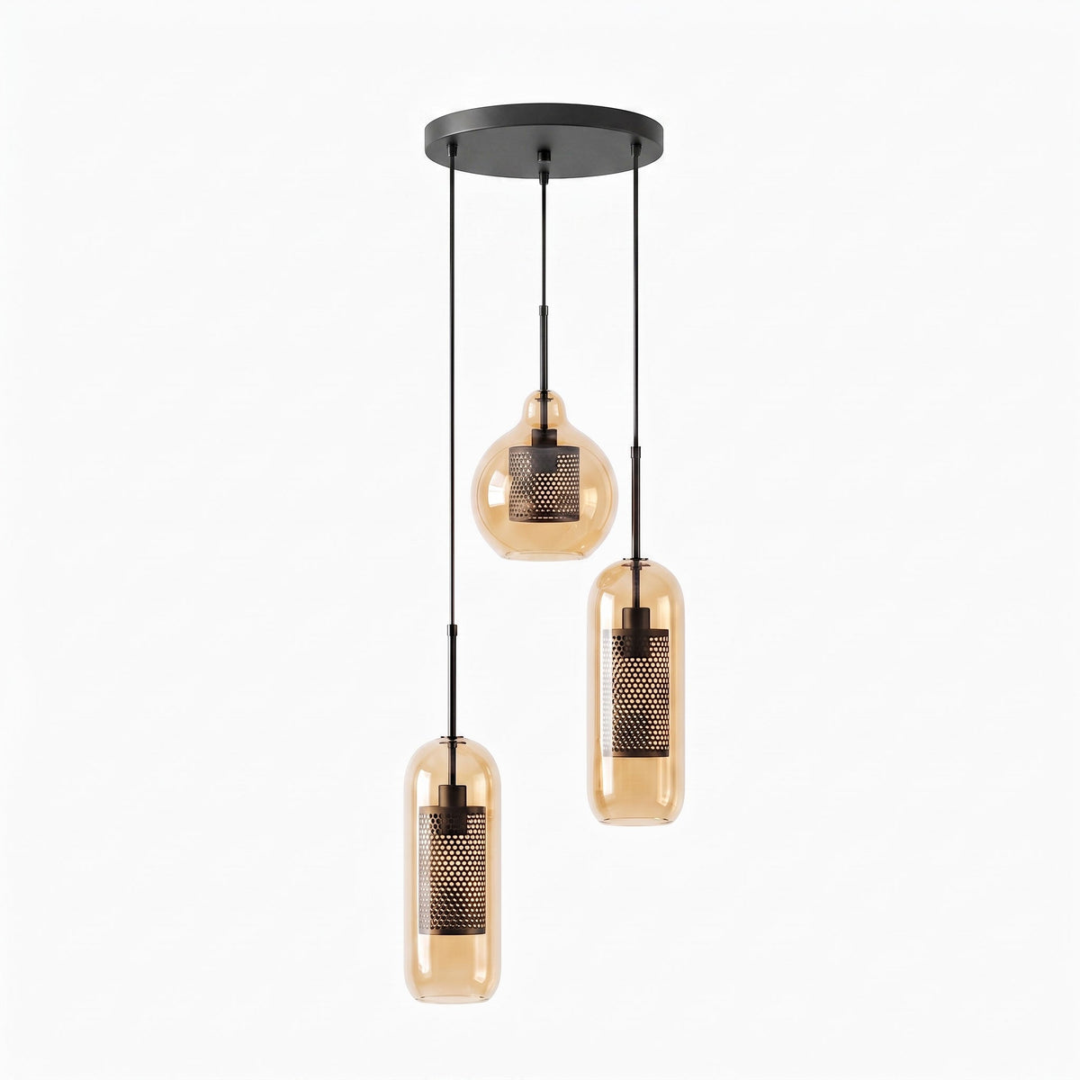 Combined Chiswick Glass Pendant Light