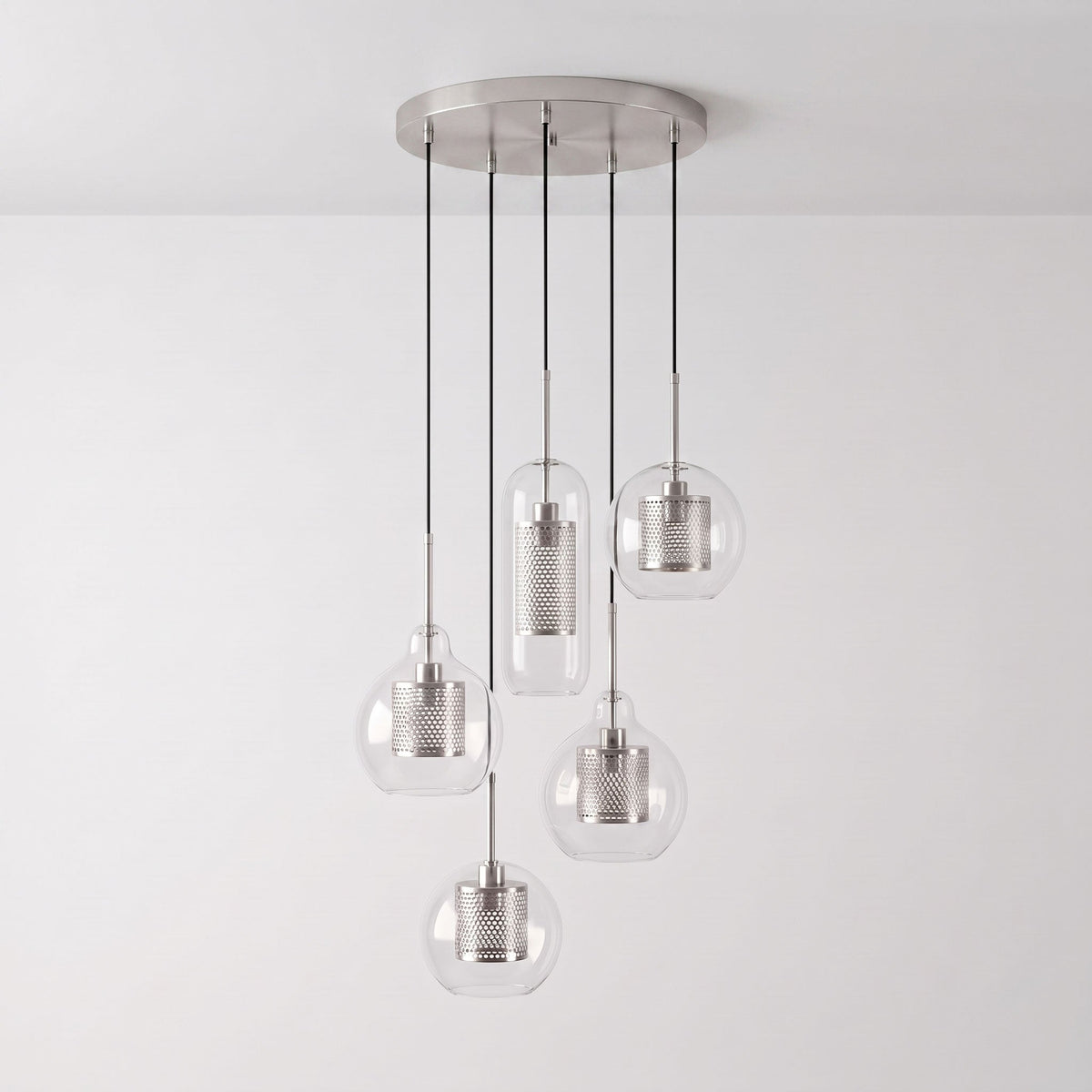 Combined Chiswick Glass Pendant Light