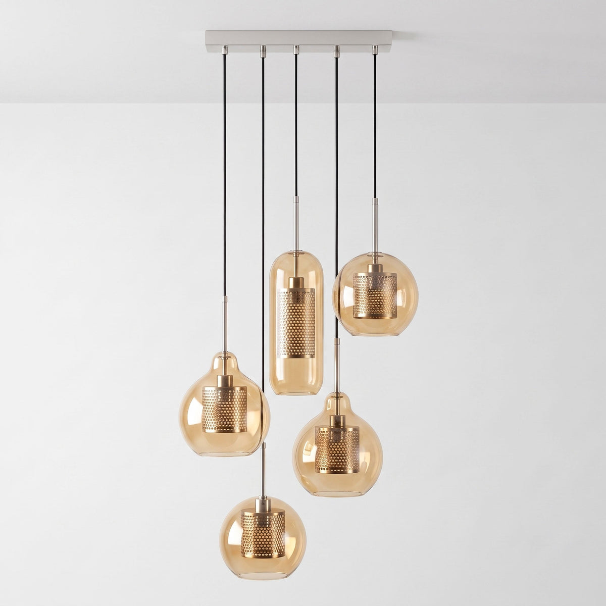Combined Chiswick Glass Pendant Light