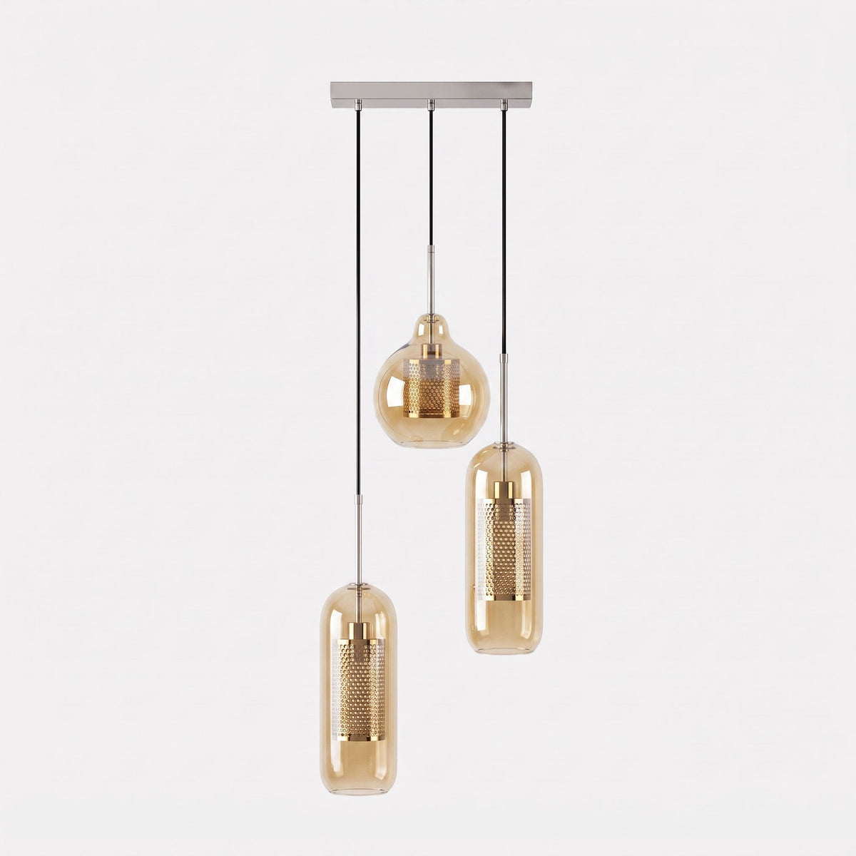 Combined Chiswick Glass Pendant Light