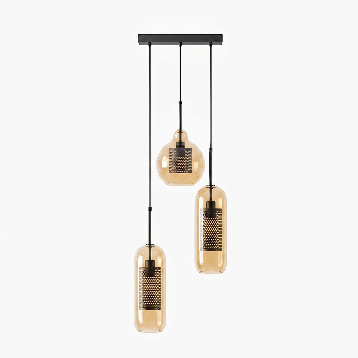 Combined Chiswick Glass Pendant Light