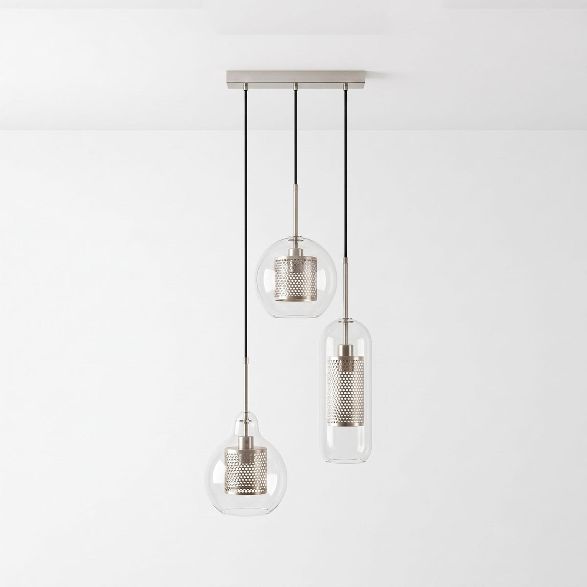 Combined Chiswick Glass Pendant Light