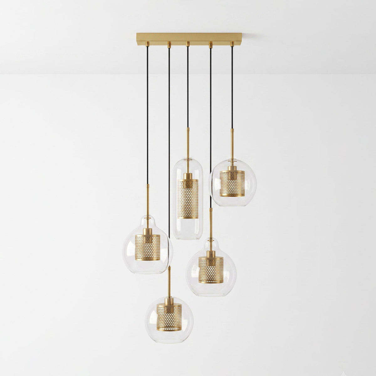 Combined Chiswick Glass Pendant Light