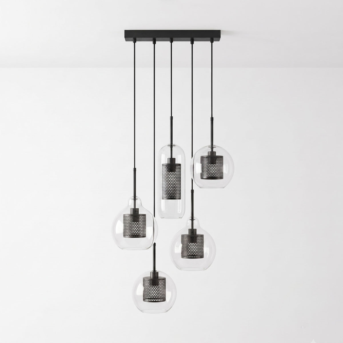 Combined Chiswick Glass Pendant Light
