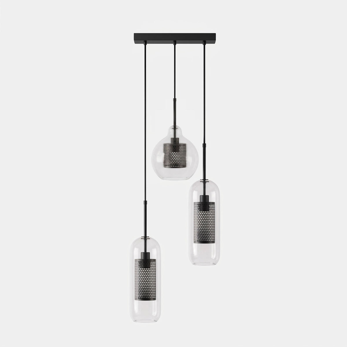 Combined Chiswick Glass Pendant Light