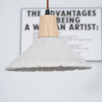Concrete Pleated Pendant Lamp