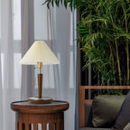 Cone Pleated Fabric Table Lamp