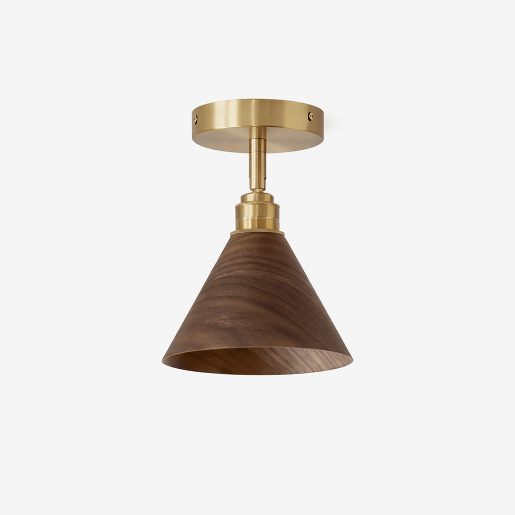 Cone Semi - Flush Ceiling Light