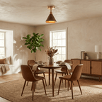 Cone Semi - Flush Ceiling Light