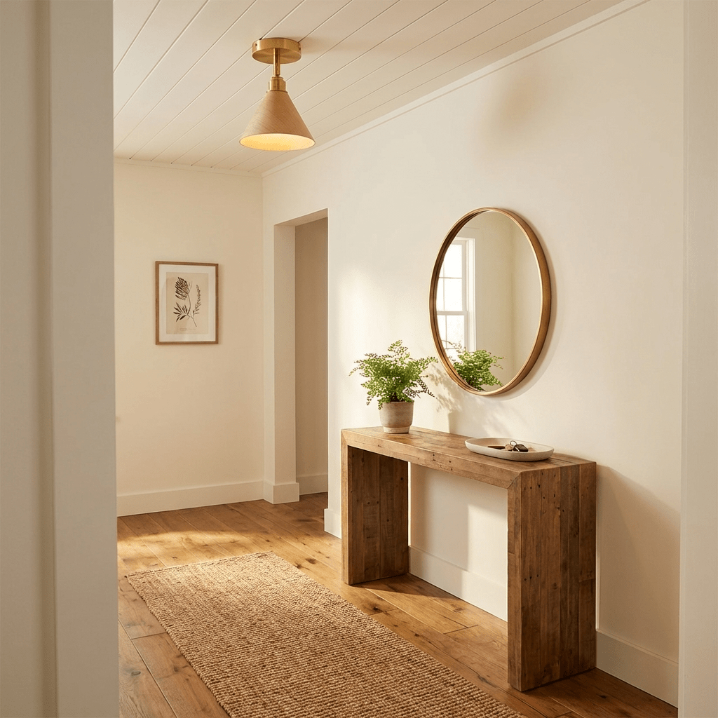 Cone Semi - Flush Ceiling Light