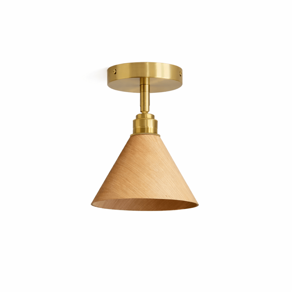 Cone Semi - Flush Ceiling Light