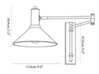 Cone Swing Arm Wall Sconce