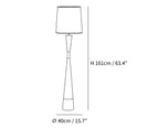 Cone Waist Floor Lamp