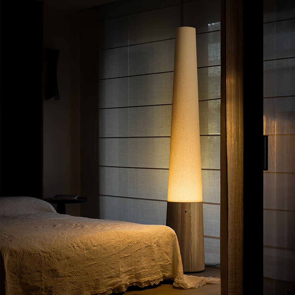 Cone Wooden Floor Lamp