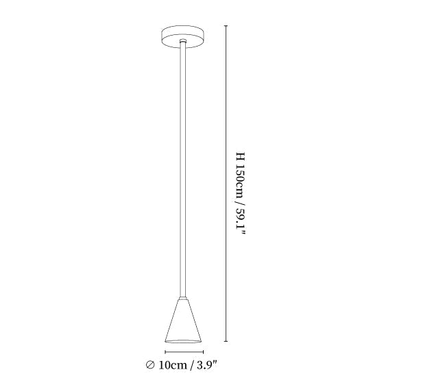 Conica Brass Pendant Light
