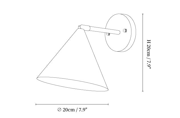 Conica Brass Wall Light