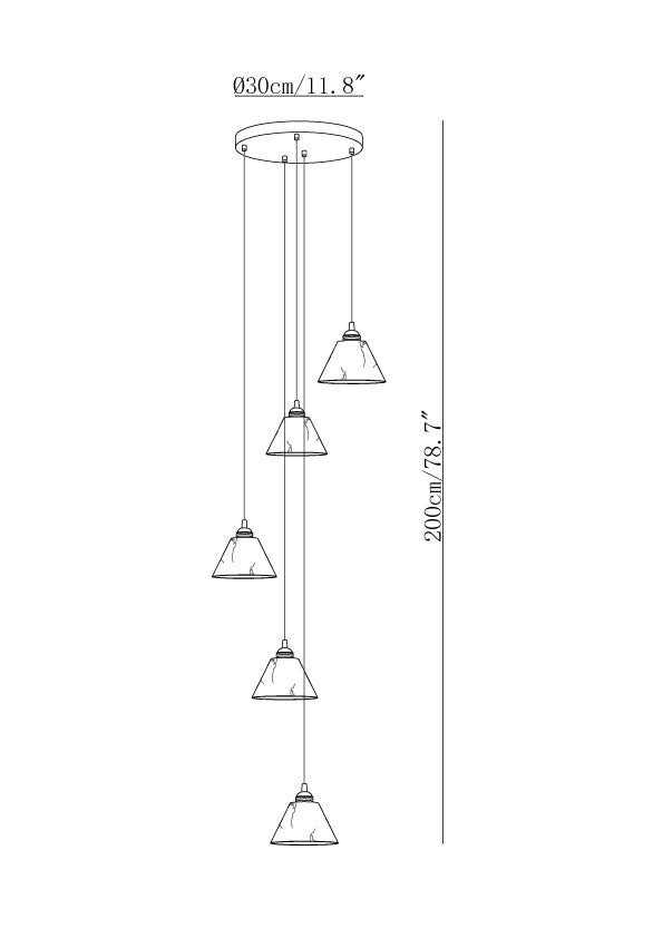 Conical Alabaster Brass Pendant Lamp
