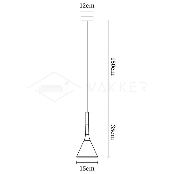 Conical Concrete Pendant Light