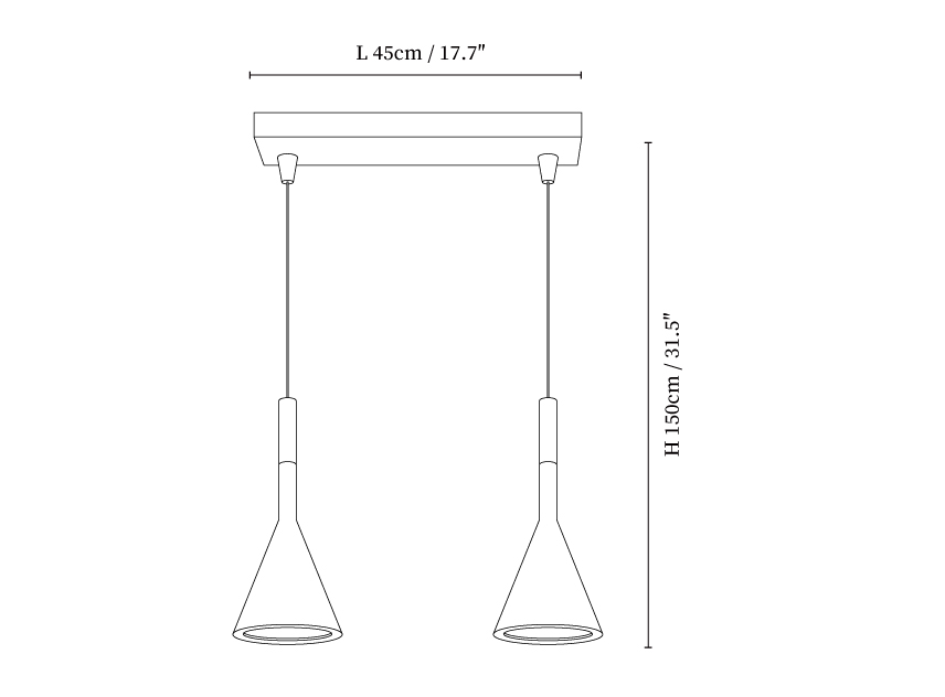 Conical Concrete Pendant Light