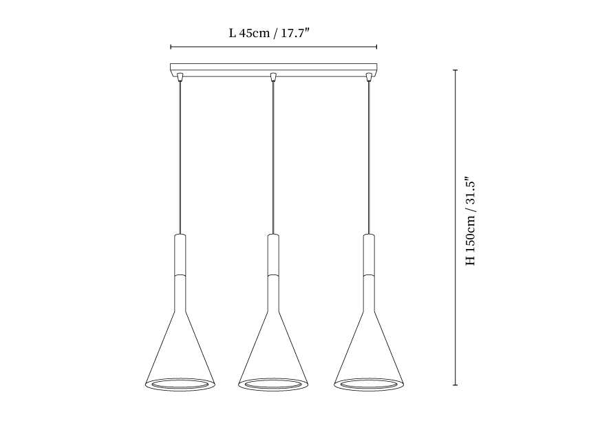 Conical Concrete Pendant Light