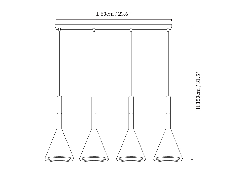Conical Concrete Pendant Light