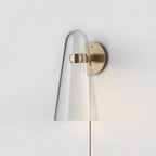 Conical Glass Plug - in Wall Lamp