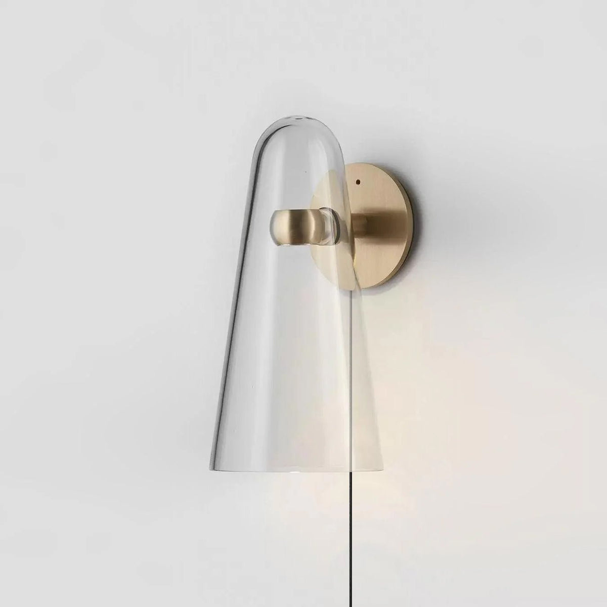Conical Glass Plug - in Wall Lamp