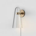 Conical Glass Plug-in Wall Lamp