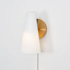 Conical Glass Plug - in Wall Lamp