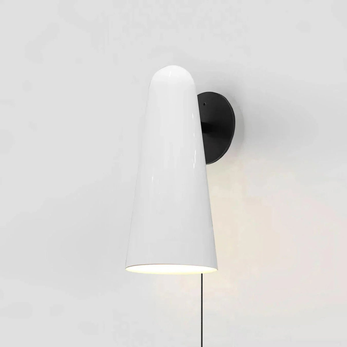 Conical Glass Plug - in Wall Lamp