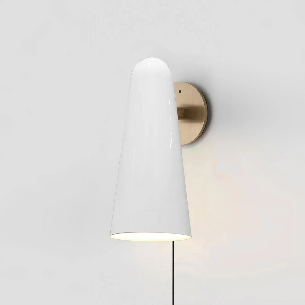 Conical Glass Plug - in Wall Lamp