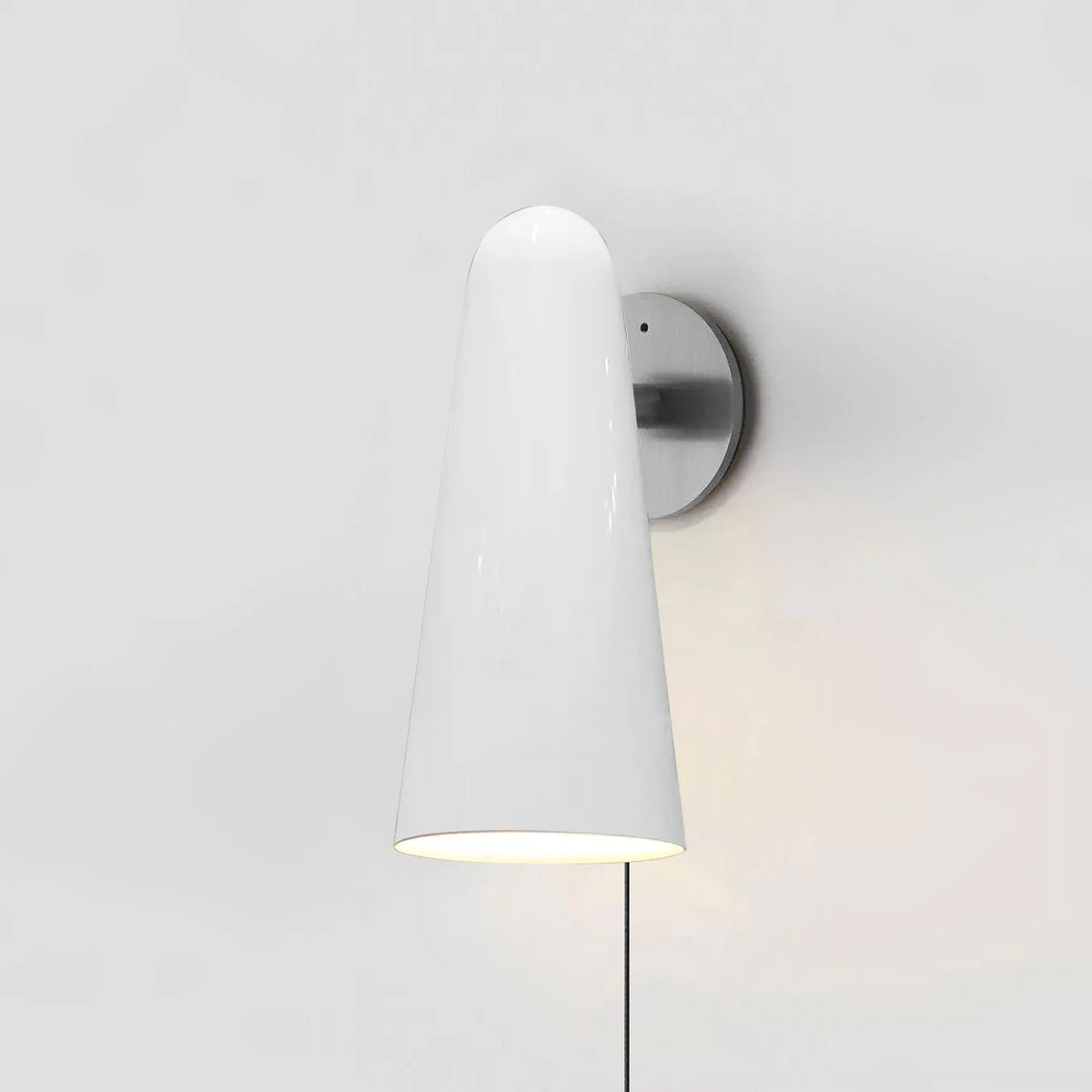 Conical Glass Plug - in Wall Lamp
