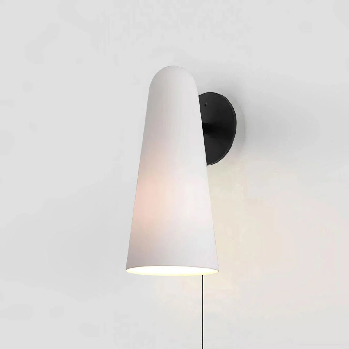 Conical Glass Plug - in Wall Lamp