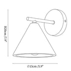 Conical Travertine Wall Light