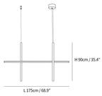 Gridline Linear Chandelier