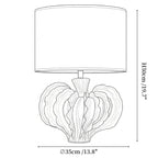 Coral Shaped Ceramic Table Lamp
