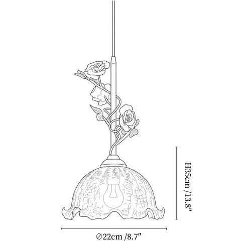 Coralise Rose Pendant Lamp