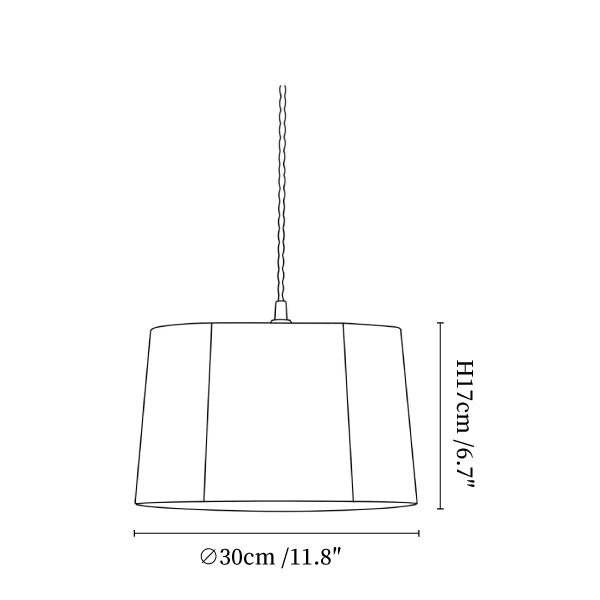 Cordova Rope Drum Pendant Light
