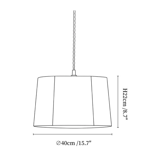 Cordova Rope Drum Pendant Light