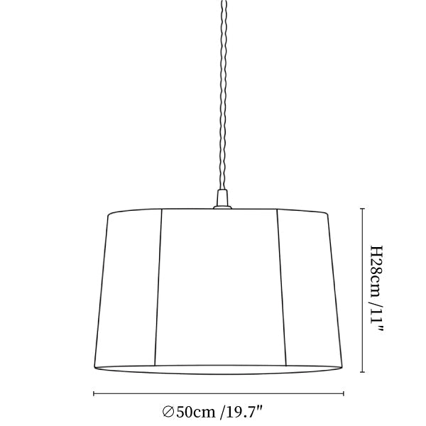 Cordova Rope Drum Pendant Light