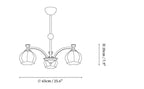 Corinne Arc Chandelier