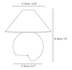 Corner Log Table Lamp