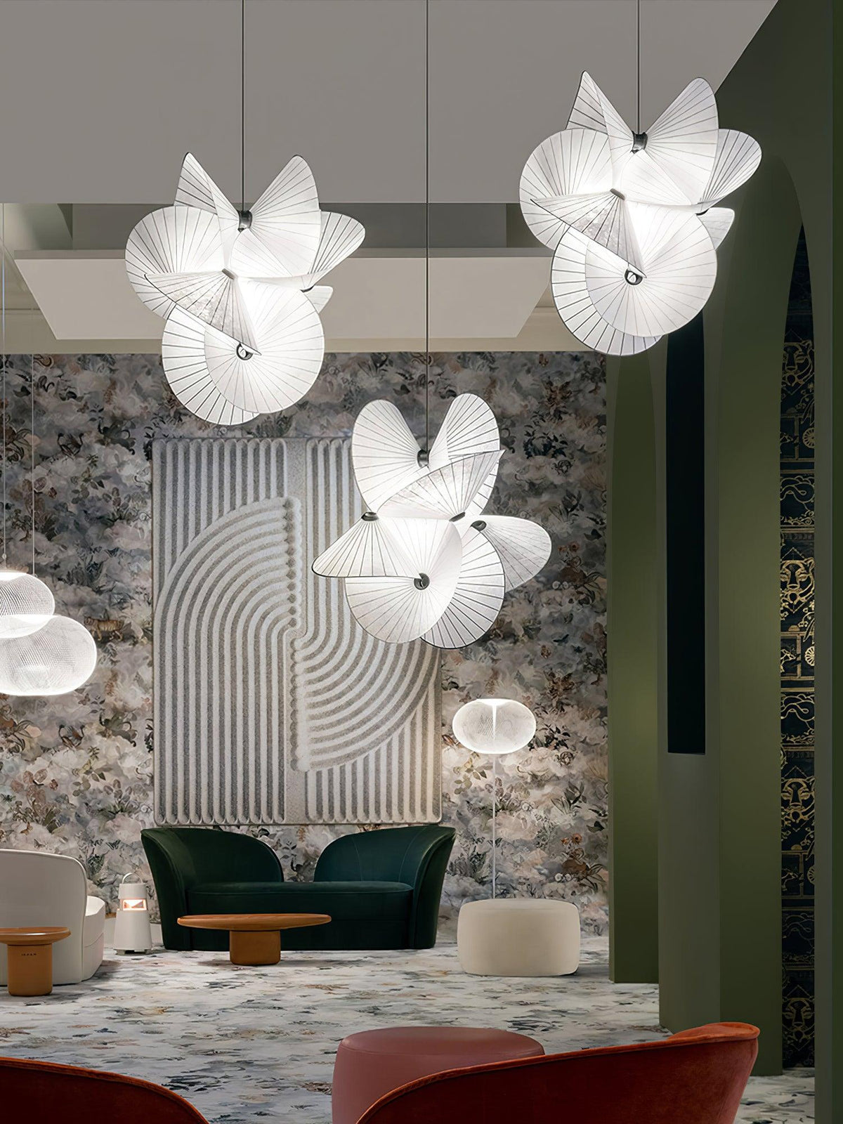 Cory Scalloped Pendant Light