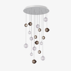 Cosmic Sphere Cascade Chandelier