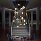 Cosmic Sphere Cascade Chandelier