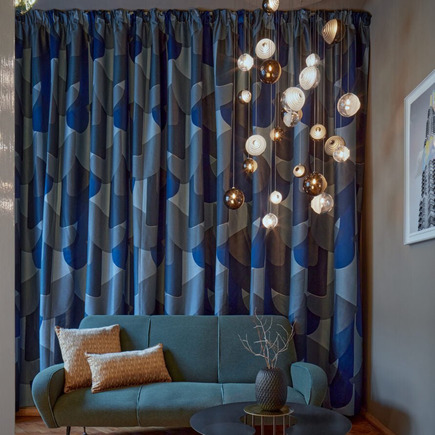 Cosmic Sphere Cascade Chandelier