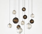 Cosmic Sphere Cascade Chandelier