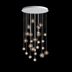 Cosmic Sphere Cascade Chandelier