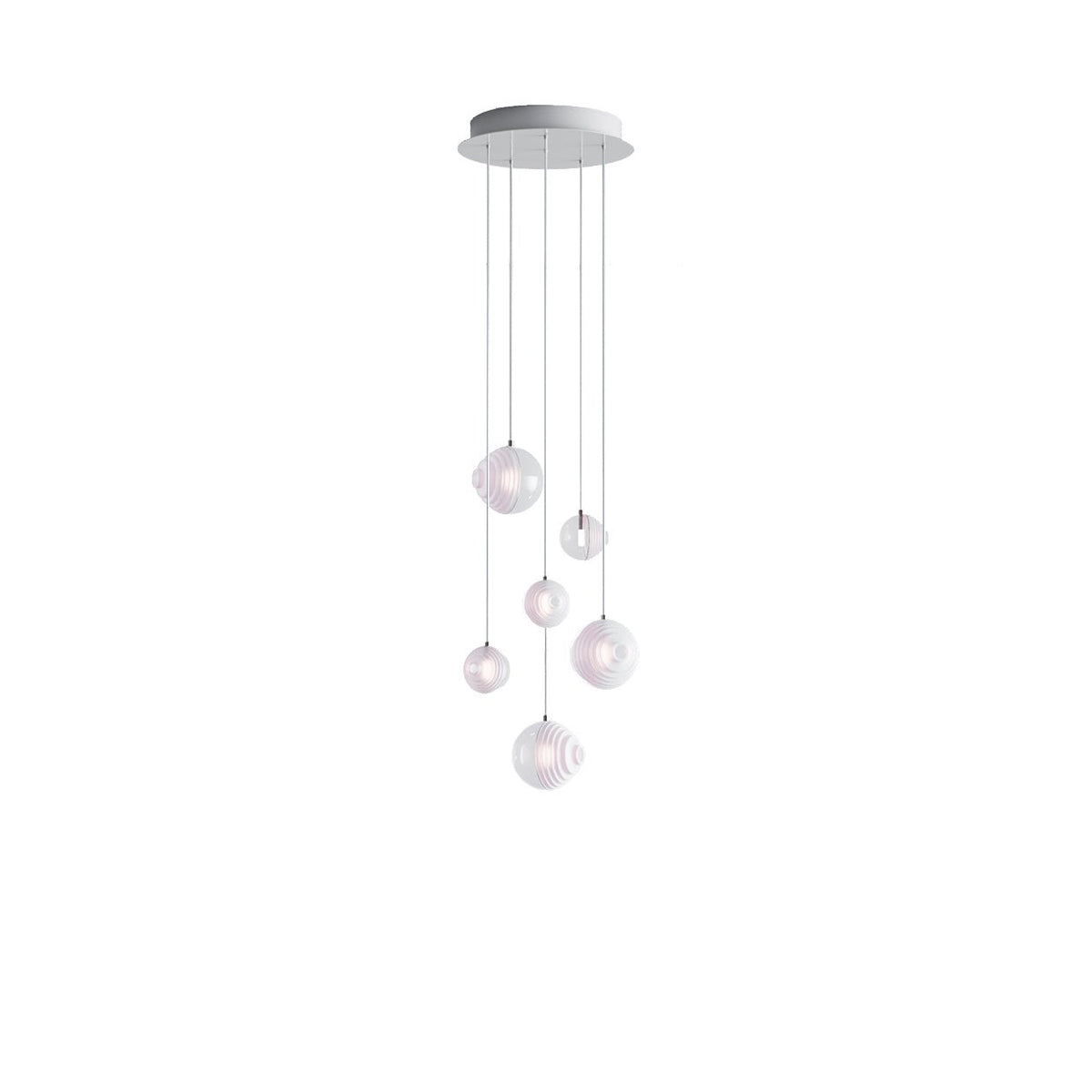 Cosmic Sphere Cascade Chandelier