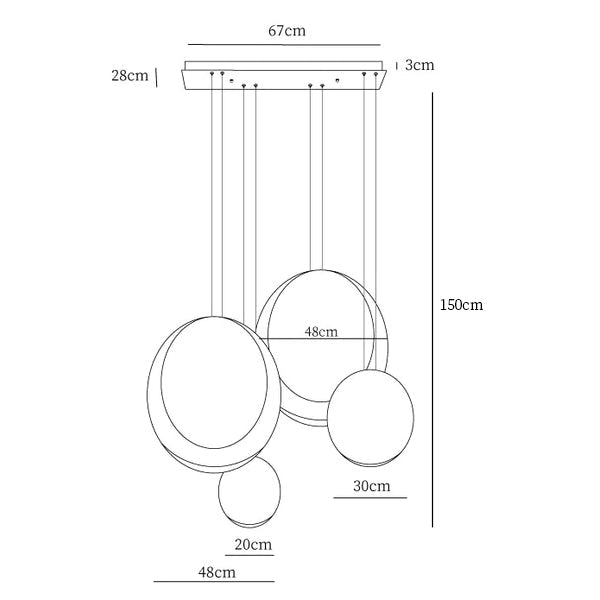 Cosmos Combination Pendant Light